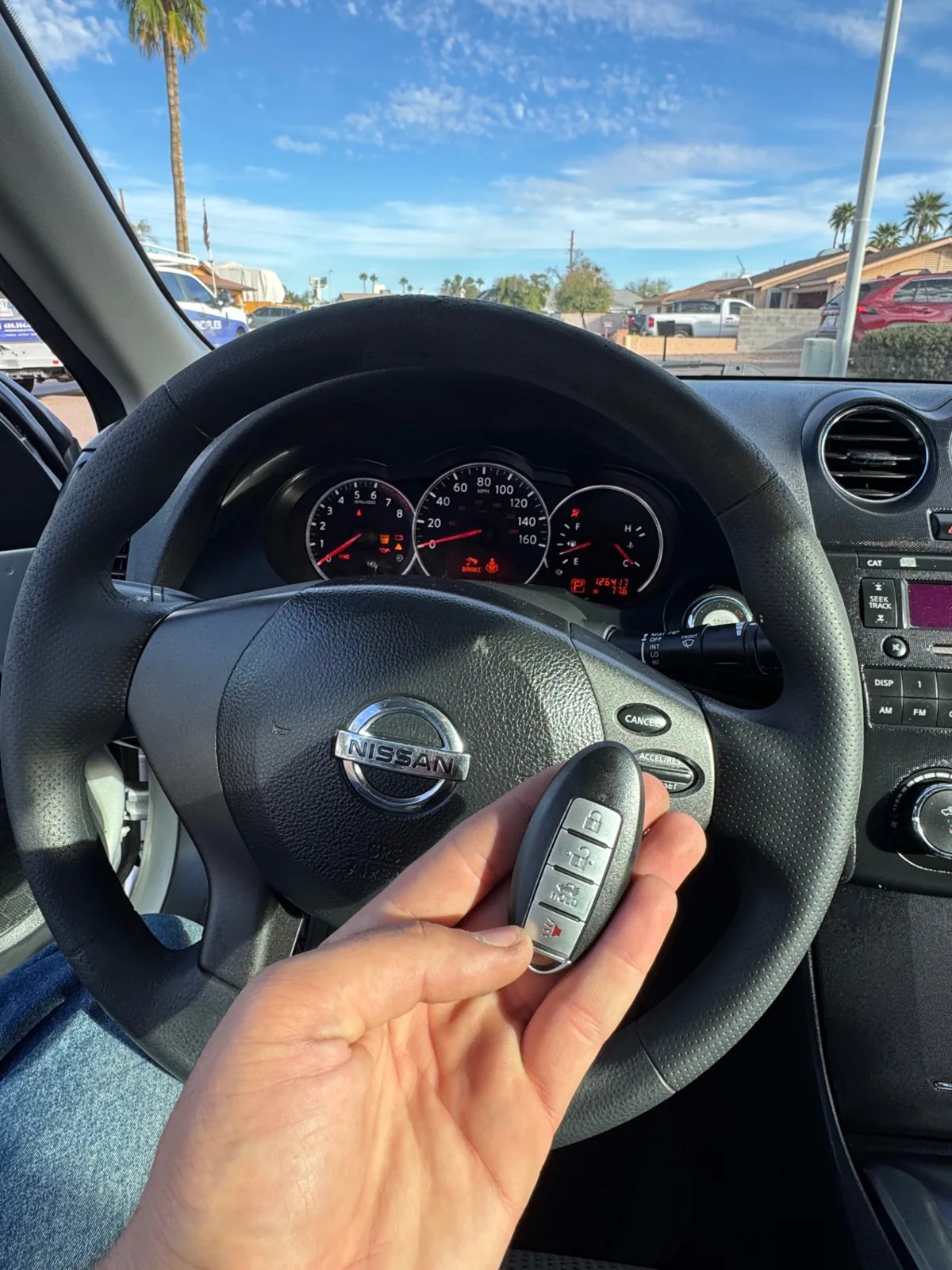 New Nissan Altima proximity smart key cut and programmed on-site